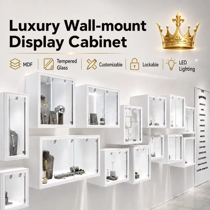 Maßgefertigte weiße wandmontie – Jewelry Store For Watches Bewertung und Preis