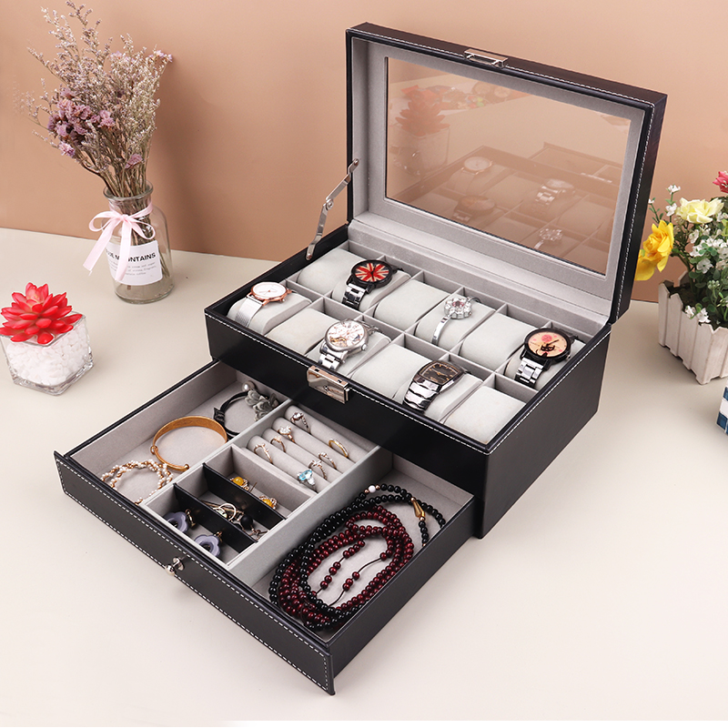 Uhrenbox mit 12 Fächern, PU-Le – Best Jewelry Watches Bewertung und Preis