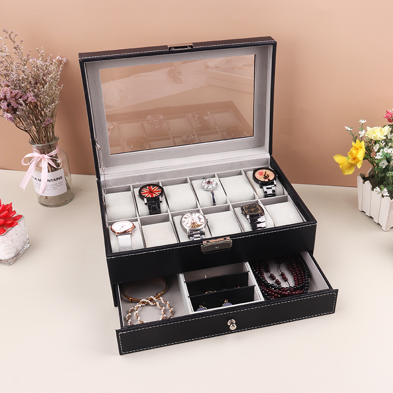 Uhrenbox mit 12 Fächern, PU-Le – Best Jewelry Watches Bewertung und Preis