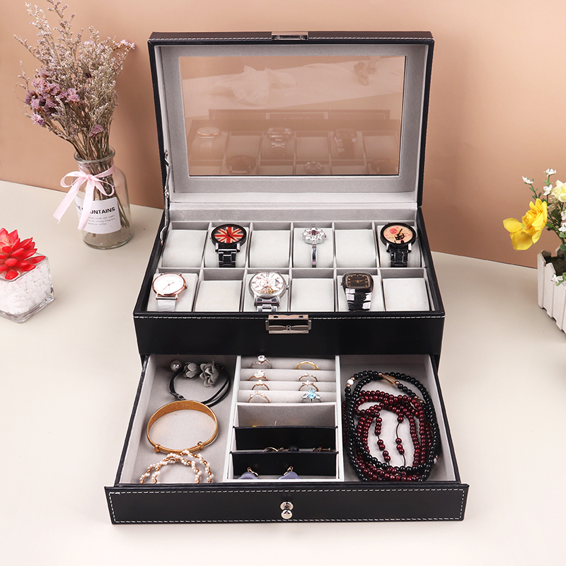 Uhrenbox mit 12 Fächern, PU-Le – Best Jewelry Watches Bewertung und Preis