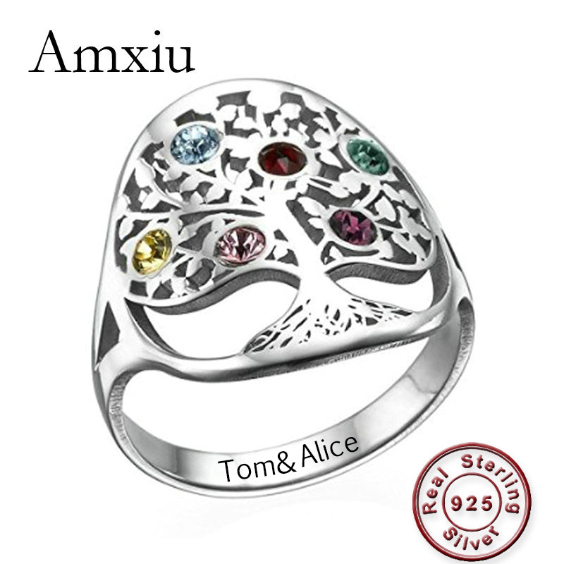 Amxiu Personalisierte Baum Rin – Birthstone Ring Set Bewertung und Preis