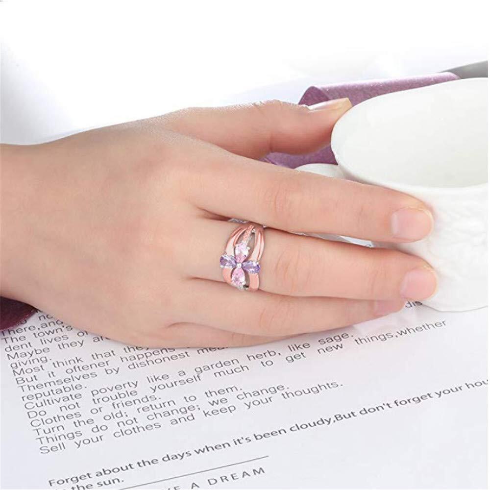 Amxiu Anpassen Große Hochzeit  – Birthstone Ring Set Bewertung und Preis