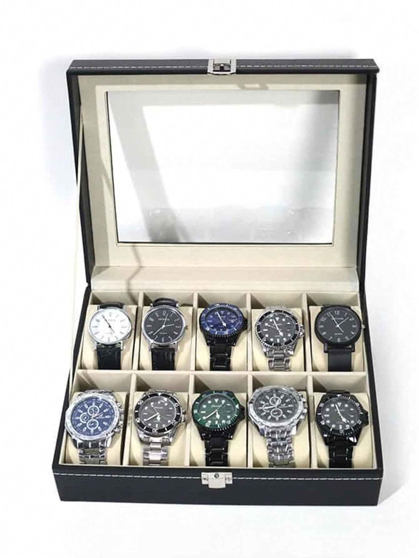 Leder-Uhrenbox mit Schloss, Gr – High Jewelry Watches Bewertung und Preis