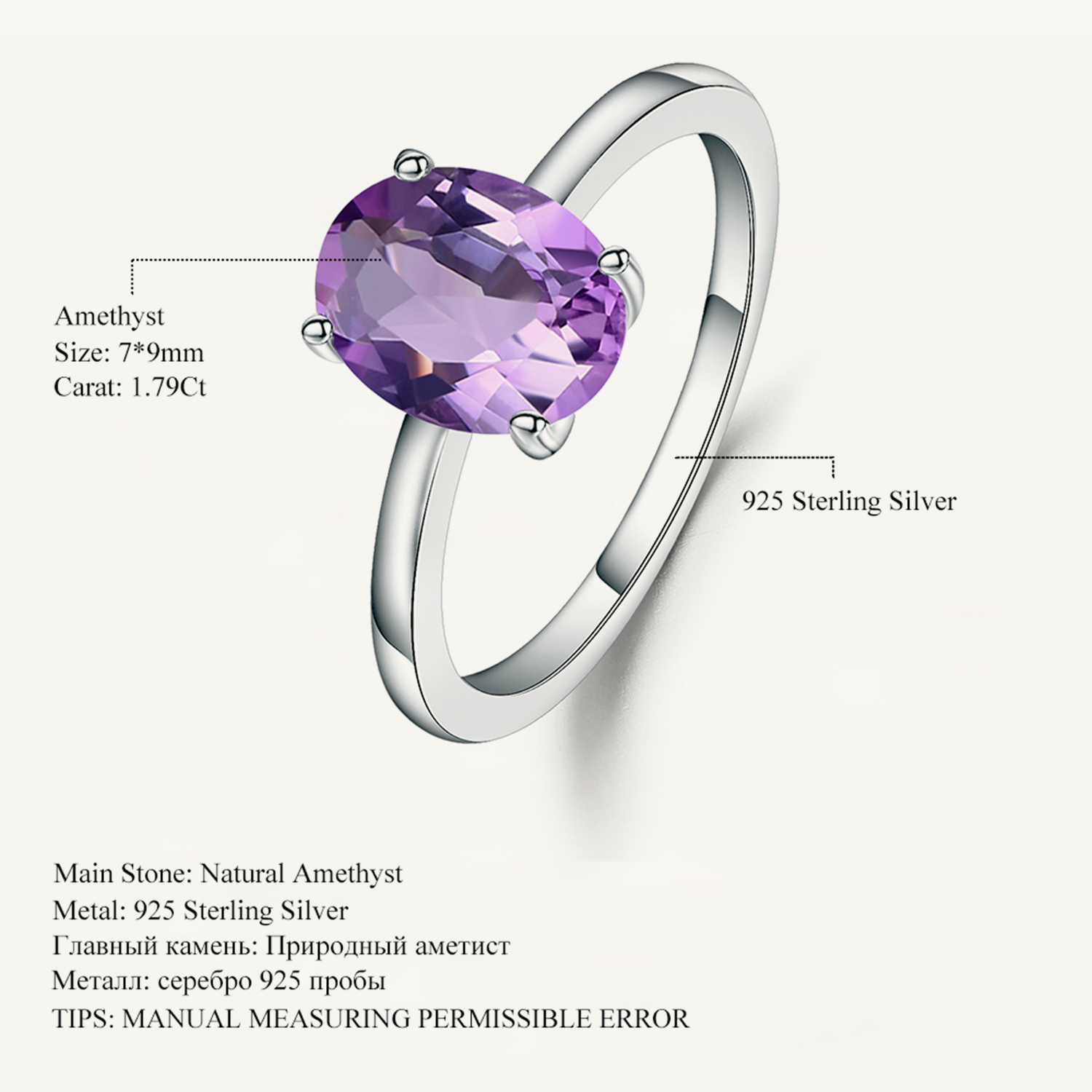 Edelstein der Ballett 2,79 Ct  – Birthstone Ring Set Bewertung und Preis